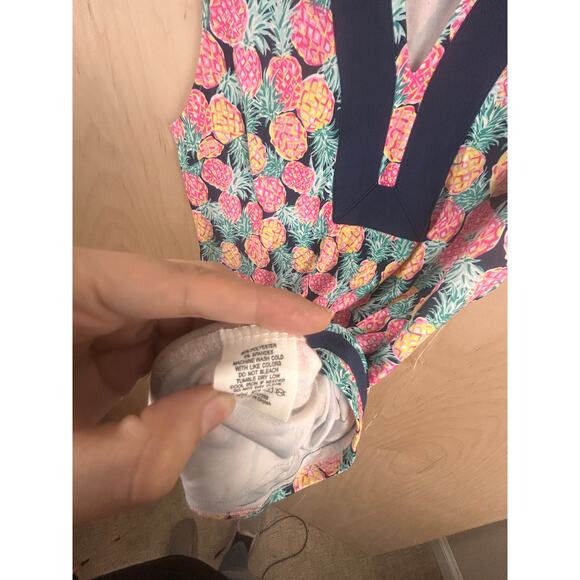 Simply Southern Pineapple Print Sleeveless Tunic Top Women’s XL - Picture 7 of 10